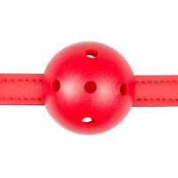 EASYTOYS Ball Gag mit roter durchbohrter Kugel