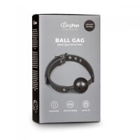 EASYTOYS Ball Gag mit schwarzer durchbohrter Kugel