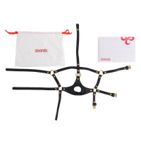 BDSMMaster Knebel mit Masturbator Eingang Mund Tranlips 30 mm