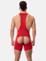 BARCODE Singlet Backless DASTIN Rot in Größe L