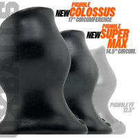 OXBALLS [SIL] COLOSSUS Pighole Tunnel Plug XXXXL Black