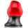 OXBALLS [SIL] COLOSSUS Pighole Tunnel Plug XXXXL Red Lava