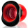 OXBALLS [SIL] COLOSSUS Pighole Tunnel Plug XXXXL Red Lava