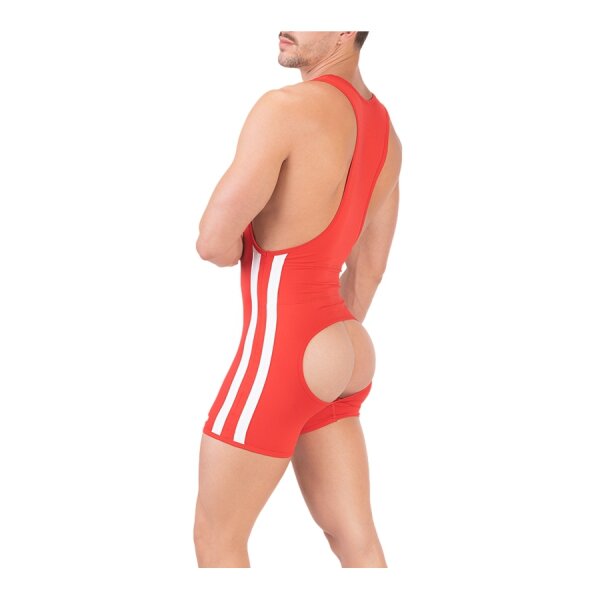 BARCODE Singlet Backless DASTIN Rot in Größe XL
