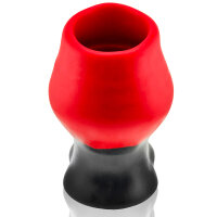 OXBALLS [SIL] SUPER MAX Pighole Tunnel Plug XXXL Red Lava