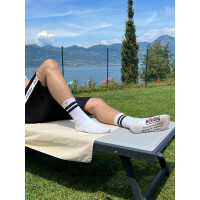 Sk8erboy Wei&szlig;e Socken Retro in Gr&ouml;&szlig;e 43 - 46