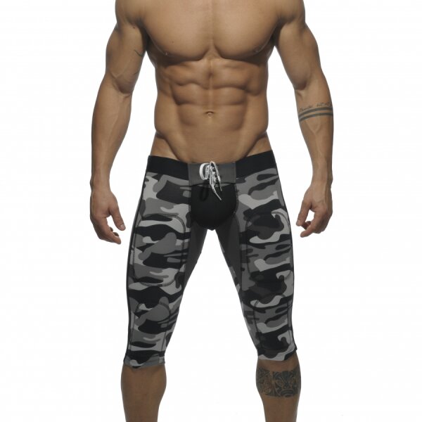 ADDICTED LongJohn court Bottomless FETISH KNEE Camouflage in Gr&ouml;&szlig;e S