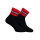 SNEAKFREAXX Niedrige Socken Black Red Short Schwarz-Rot One Size