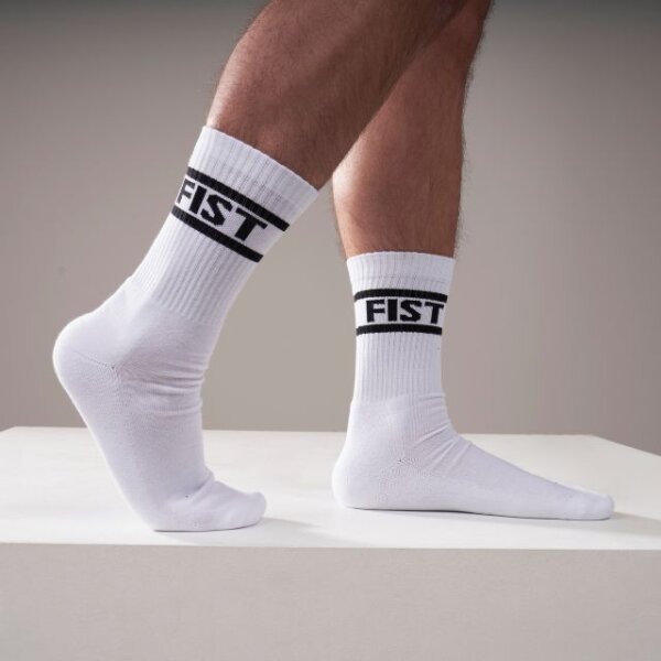 Mister B FIST Wei&szlig;e Socken  2 Paar