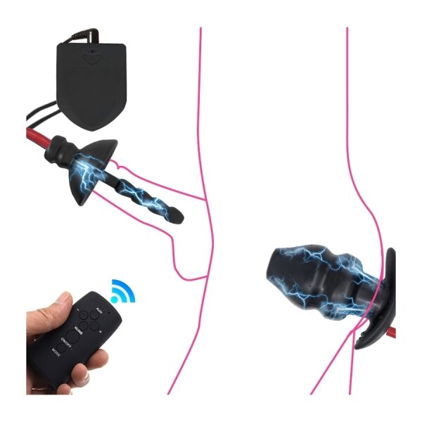 elektroPLAYER Anus + Penis Elektro Plug Kit