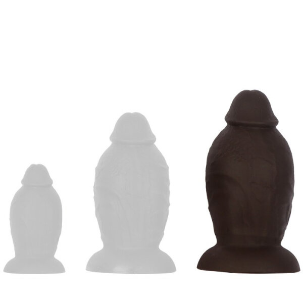 DarkSil Plug Dildo in Gr&ouml;&szlig;e L / &Oslash; bis 11,7 cm / L&auml;nge 22 cm