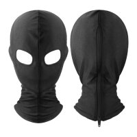 BDSMaster Kapuze mit Rei&szlig;verschluss Open n&deg;2 Schwarz