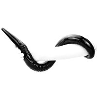 DOUBLE PLAYZ Langer Doppel Dildo Blackworm / &Oslash; 4,5 x 75 cm