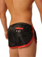 Fist Shorts • Schwarz / Rot in Größe L