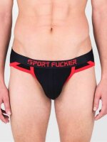 SPORT FUCKER Shortstop Brief - Schwarz / Rot in Größe S