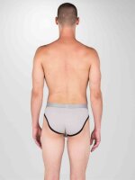 SPORT FUCKER Shortstop Brief - Grau / Schwarz in...