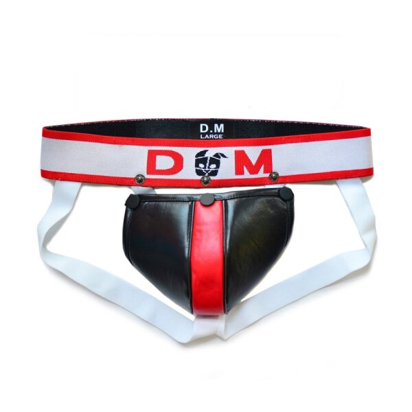BDSMaster Jockstrap Neo Dungeon Schwarz-Rot Größe M