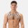 barcode Elastisches Bottom-Gurtband Harness Schwarz-Weiß Größe XL