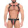 SPARTAS Katerpillar Jock and Harness Set Schwarz-Rot in Gr&ouml;&szlig;e S / M