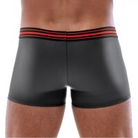 SVEN JOY MENT Boxer mit Reißverschluss Tillio Schwarz-Rot Größe XL