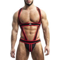 SPARTA´S Jock und Harness Penelope Schwarz-Rot in...