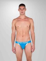 SPORT FUCKER Bullpen Jockstrap Blau / Weiß Größe L