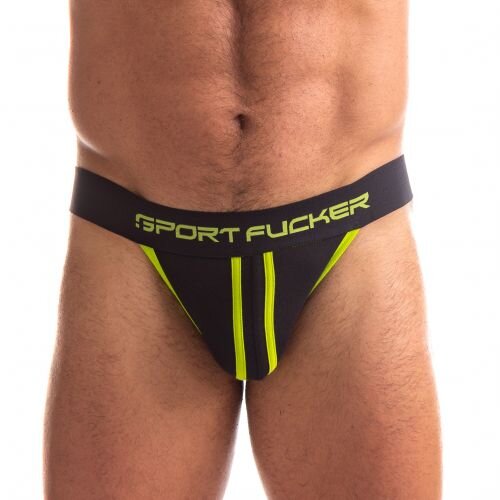 SPORT FUCKER Jersey Jock Black / Green Größe L