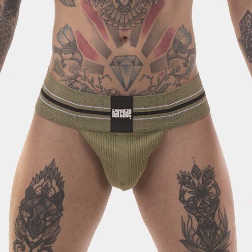 barcode Berlin Jockstrap Boris Khaki in Größe M