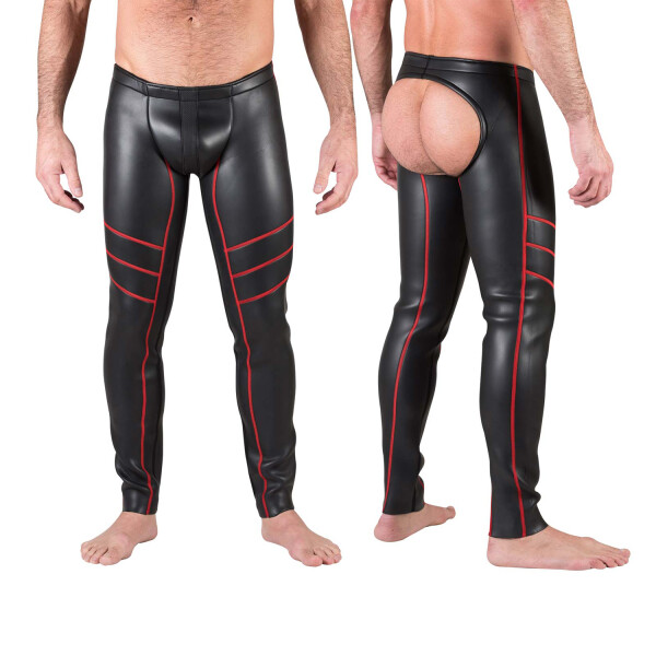 665 Neo Open Ass Pants Red in Größe L