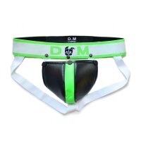 BDSMaster Jockstrap Neo Dungeon Schwarz-Neongrün...