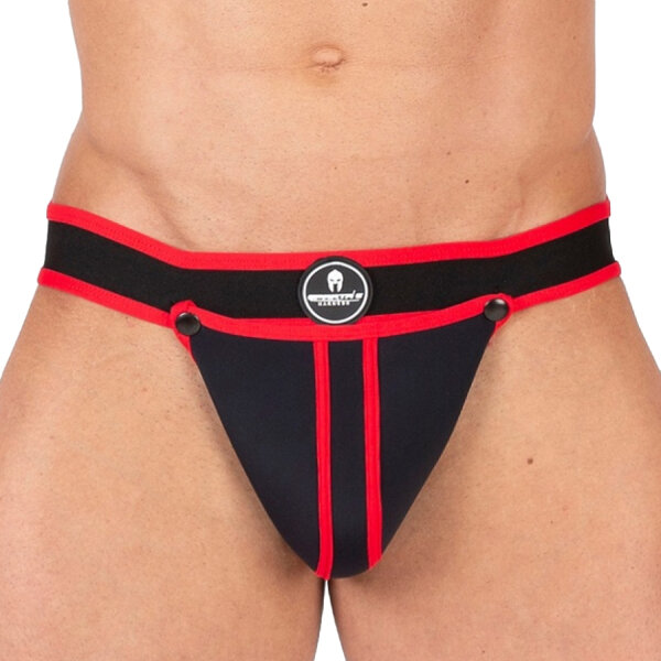 SPARTA´S Jockstrap Shell Schwarz-Rot in Größe XL
