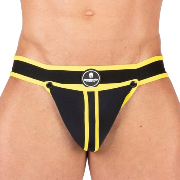 SPARTA´S Jockstrap Shell Schwarz-Gelb in Größe XL