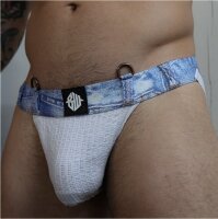 BREEDWELL Jockstrap Stonewall Wash Denim hell in Größe S