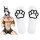 Paw Kinky Puppy Socken Wei&szlig; ONE SIZE