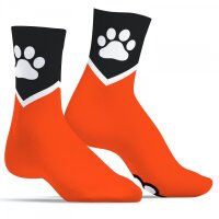 Paw Kinky Puppy Socken Orange ONE SIZE