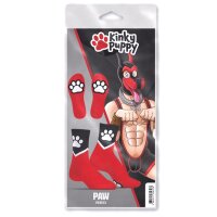 Paw Kinky Puppy Socken Rot ONE SIZE