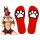 Paw Kinky Puppy Socken Rot ONE SIZE