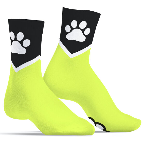 Paw Kinky Puppy Socken Gelb Fluo ONE SIZE